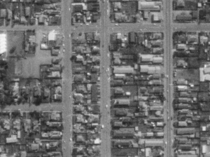 1007 Colombo Street from the air, 1975-1979