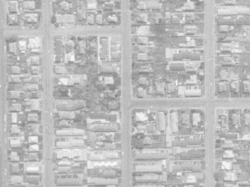 81A Geraldine Street from the air, 1975-1979