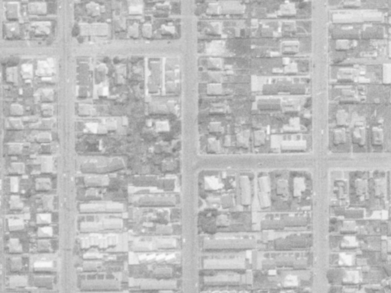 86 Geraldine Street from the air, 1975-1979