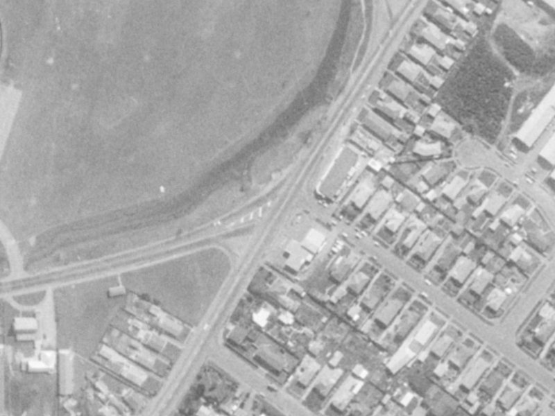 80 Wainoni Road from the air, 1975-1979