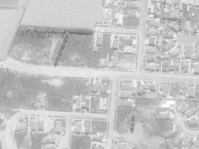 196-198 Maidstone Road from the air, 1975-1979