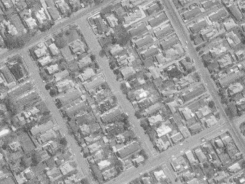 22 Repton Street from the air, 1975-1979