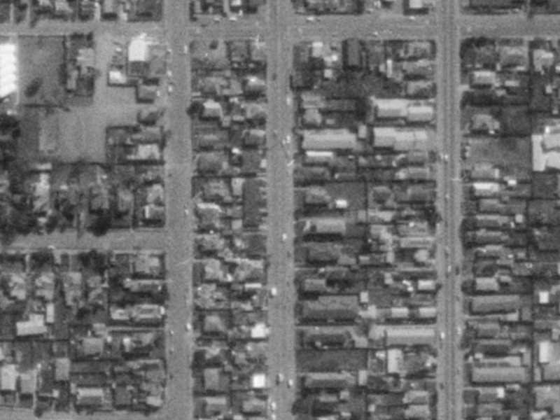 1001 Colombo Street from the air, 1975-1979
