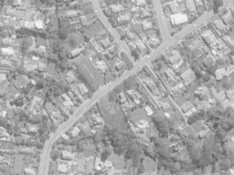 25–29 Glandovey Road from the air, 1975-1979