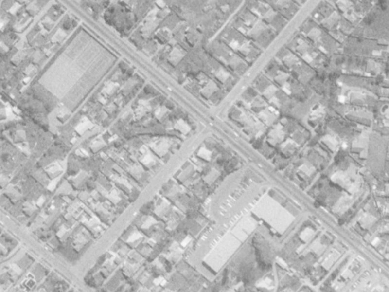 Otara Street from the air, 1975-1979