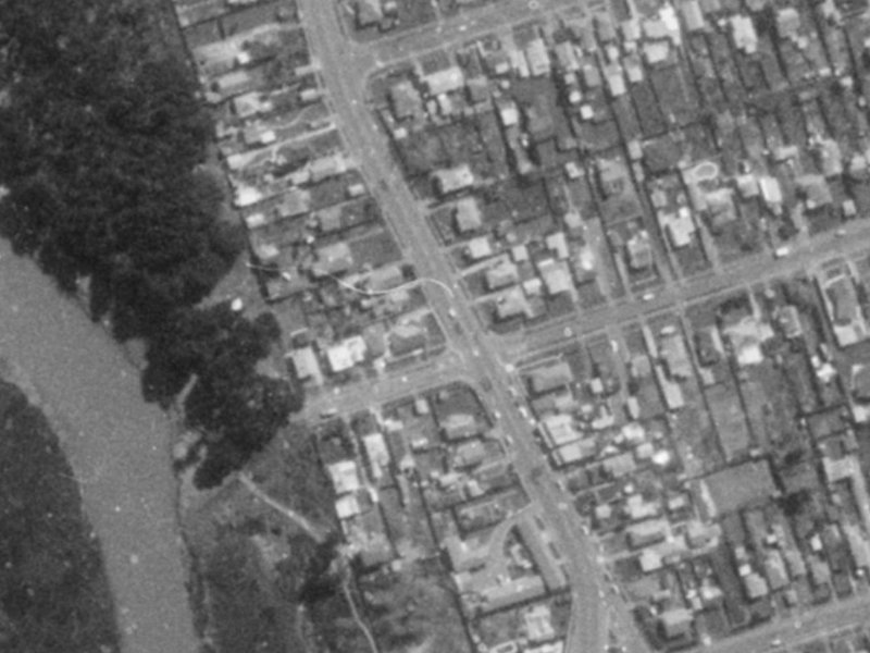 176 Union Street from the air, 1975-1979