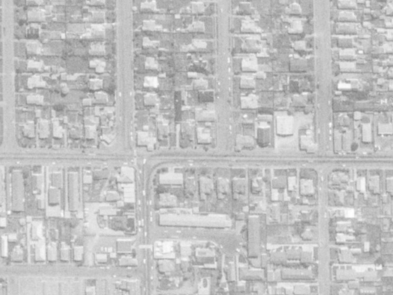 87 North Avon Road from the air, 1975-1979