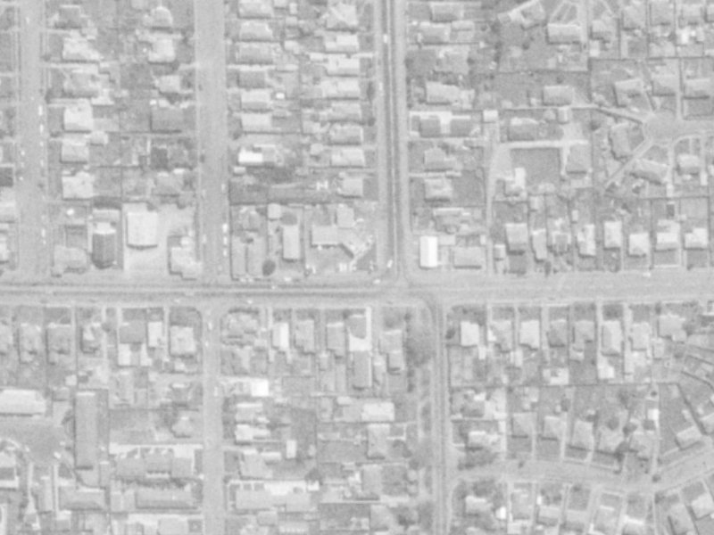121 N Avon Road from the air, 1975-1979
