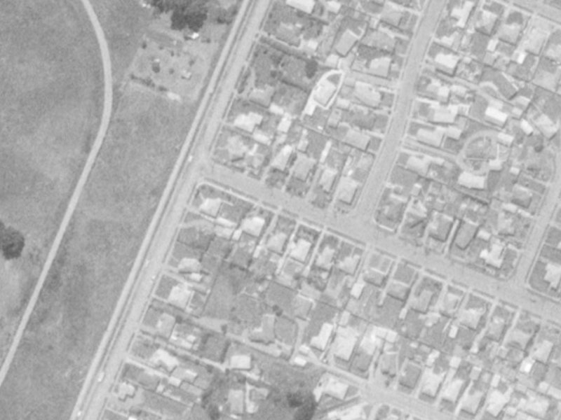 69 Bentley Street from the air, 1975-1979