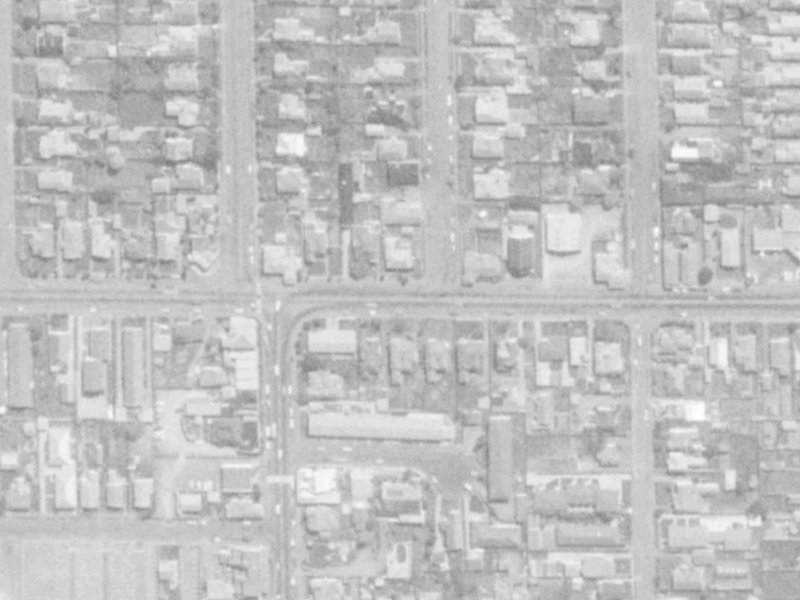 83 North Avon Road from the air, 1975-1979