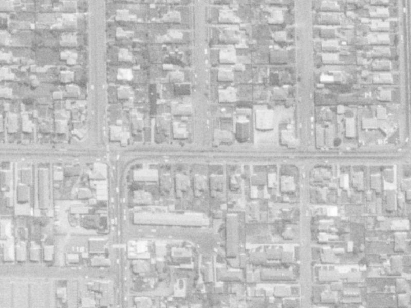 N Avon Road from the air, 1975-1979