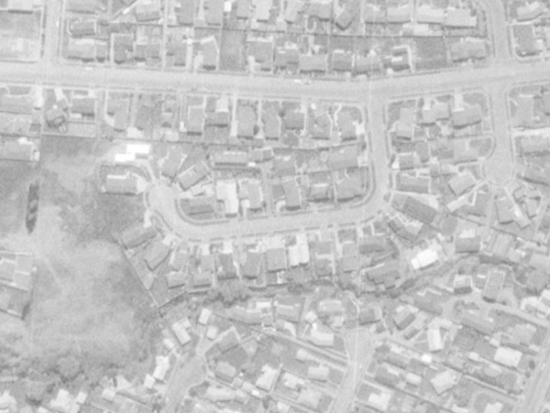 Highfield Place from the air, 1975-1979