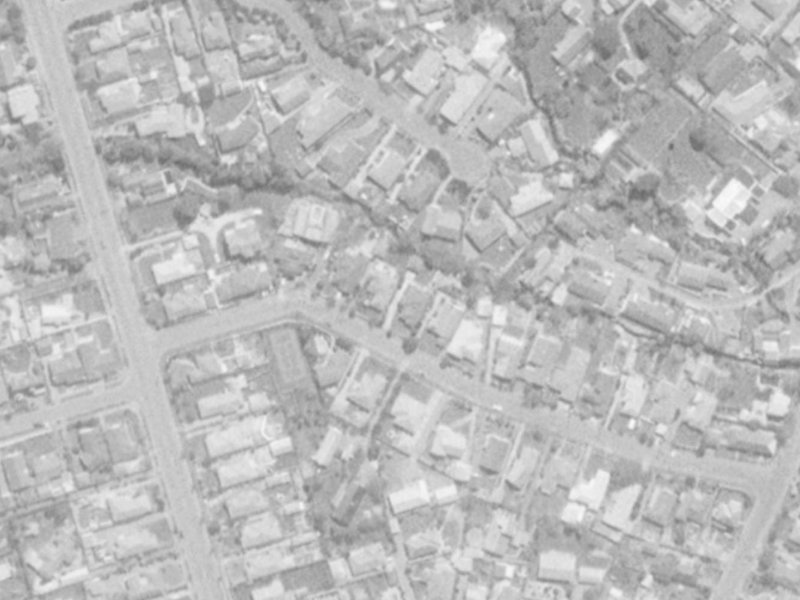 24 Wilfrid Street from the air, 1975-1979
