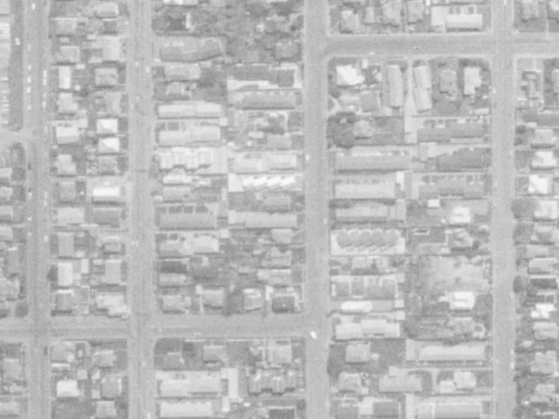 59 Geraldine Street from the air, 1975-1979