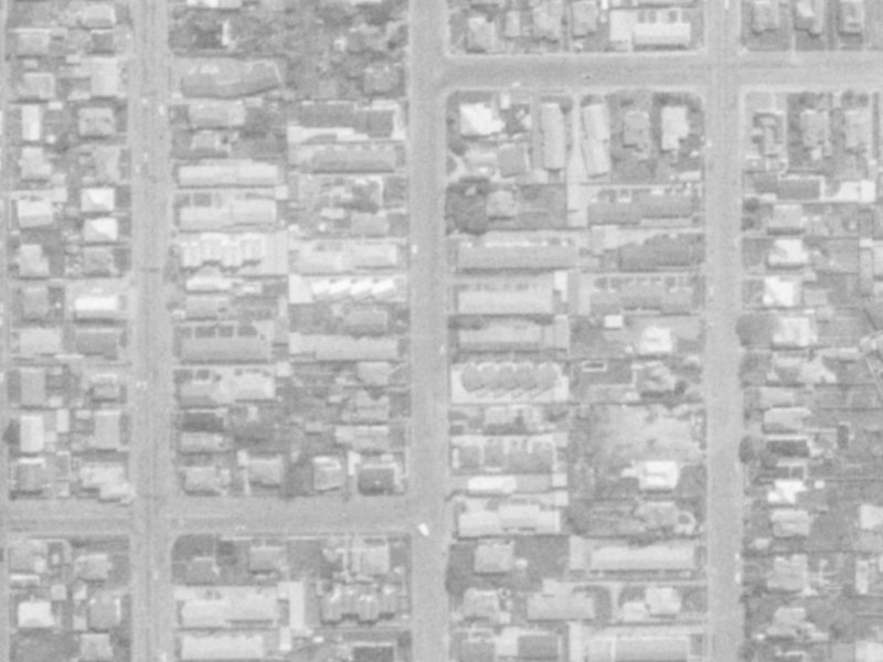 62 Geraldine Street from the air, 1975-1979