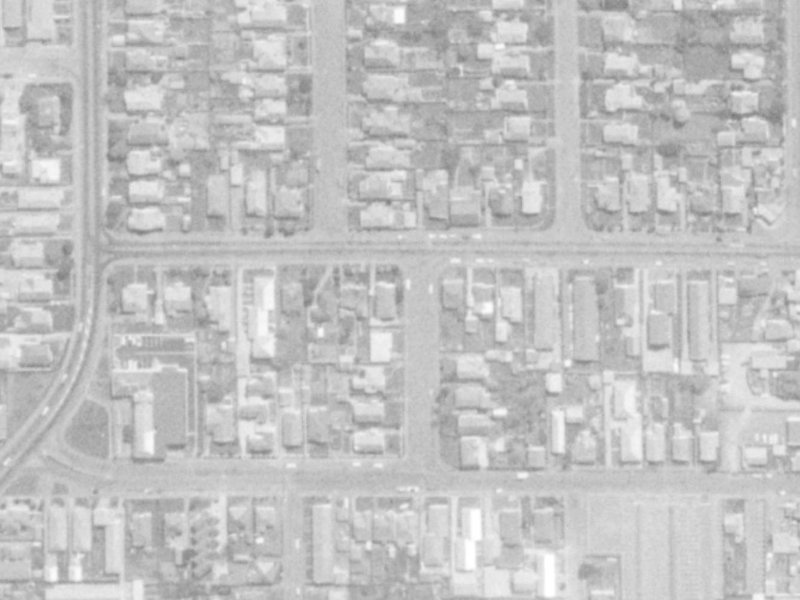 24 North Avon Road from the air, 1975-1979
