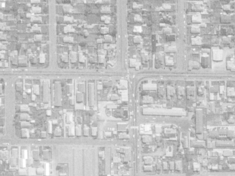 68 North Avon Road from the air, 1975-1979