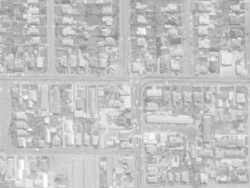 74 North Avon Road from the air, 1975-1979