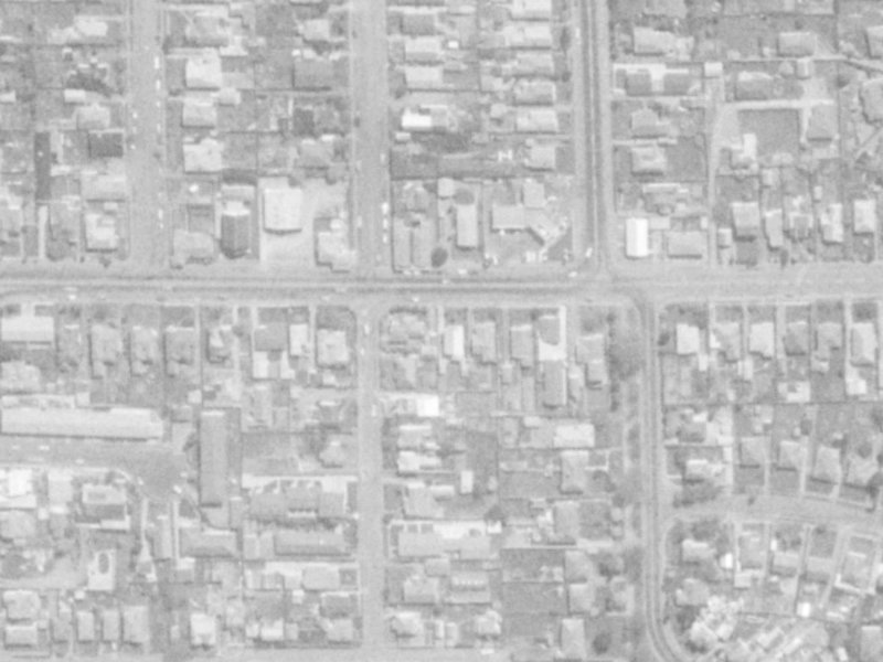 124 N Avon Road from the air, 1975-1979