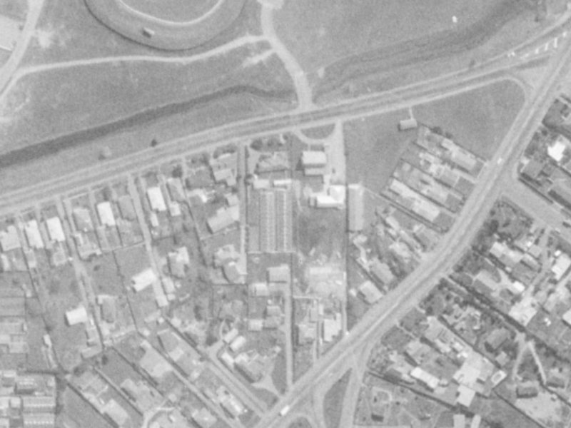 876C Avonside Drive from the air, 1975-1979