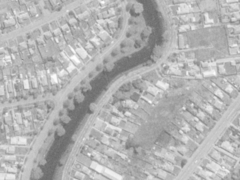 30 Dallington Terrace from the air, 1975-1979