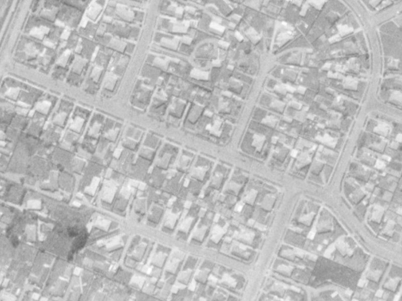 51 Bentley Street from the air, 1975-1979