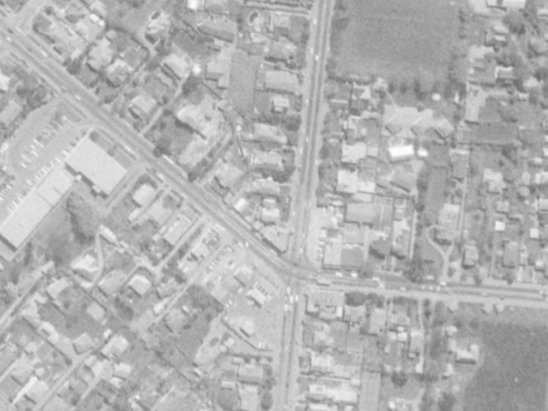 135 Clyde Road from the air, 1975-1979