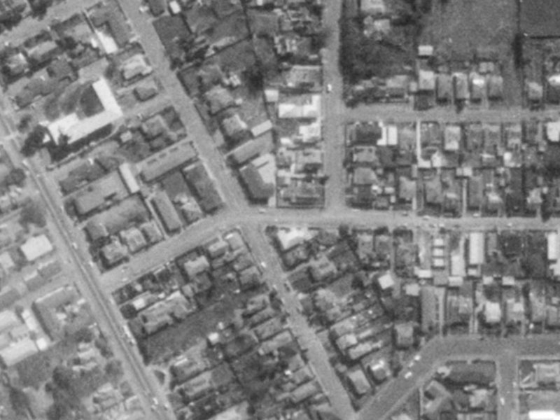 27 Clare Road from the air, 1975-1979