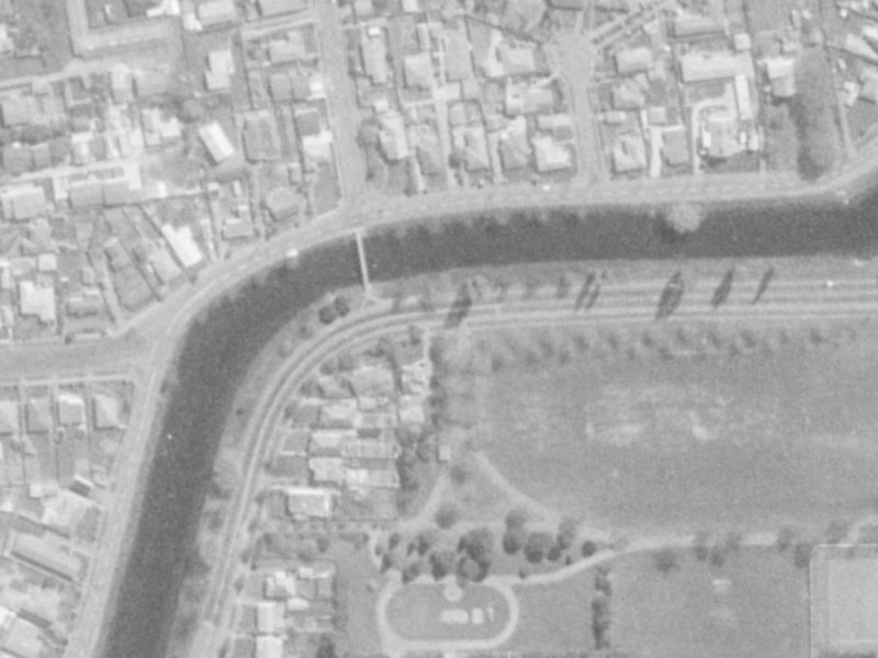 776 Avonside Drive from the air, 1975-1979