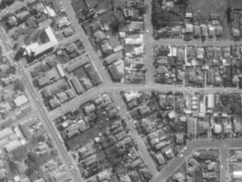 22 Clare Road from the air, 1975-1979