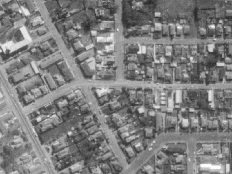30 Clare Road from the air, 1975-1979