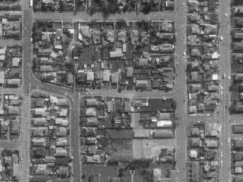 468 Durham St North from the air, 1975-1979