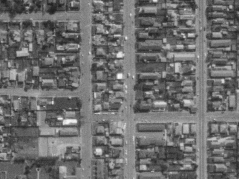 971 Colombo Street from the air, 1975-1979