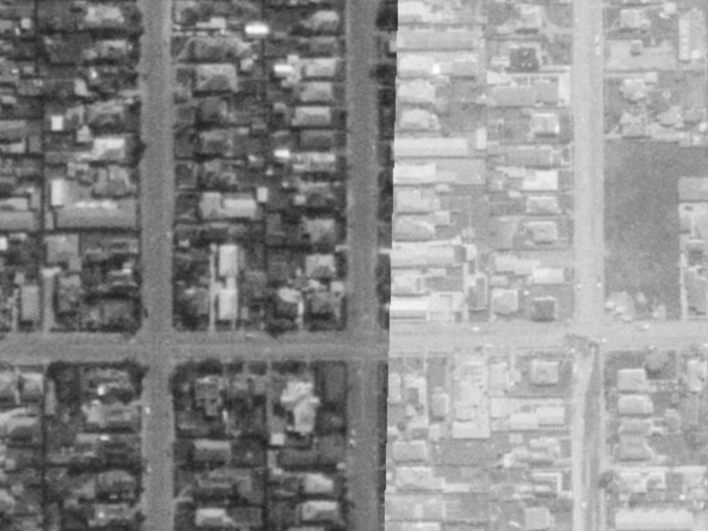 49 Bishop Street from the air, 1975-1979