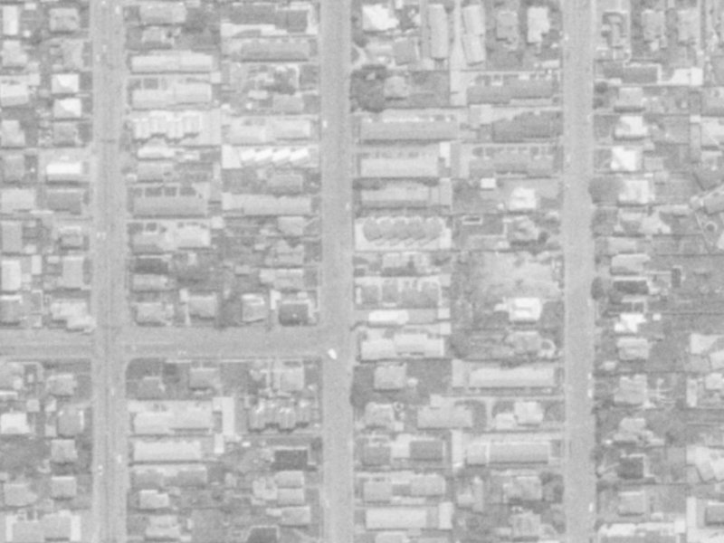 56 Geraldine Street from the air, 1975-1979