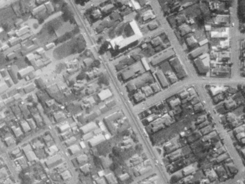 54 Papanui Road from the air, 1975-1979