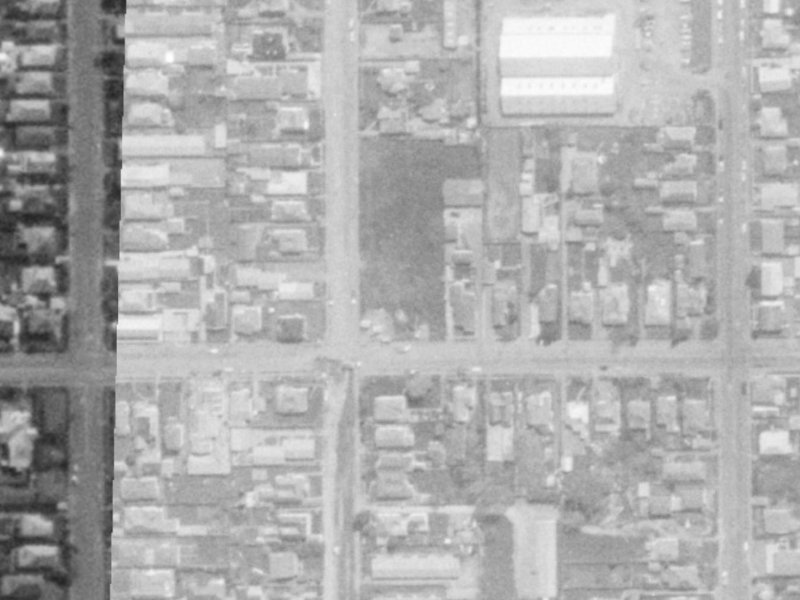 89 Purchas Street from the air, 1975-1979