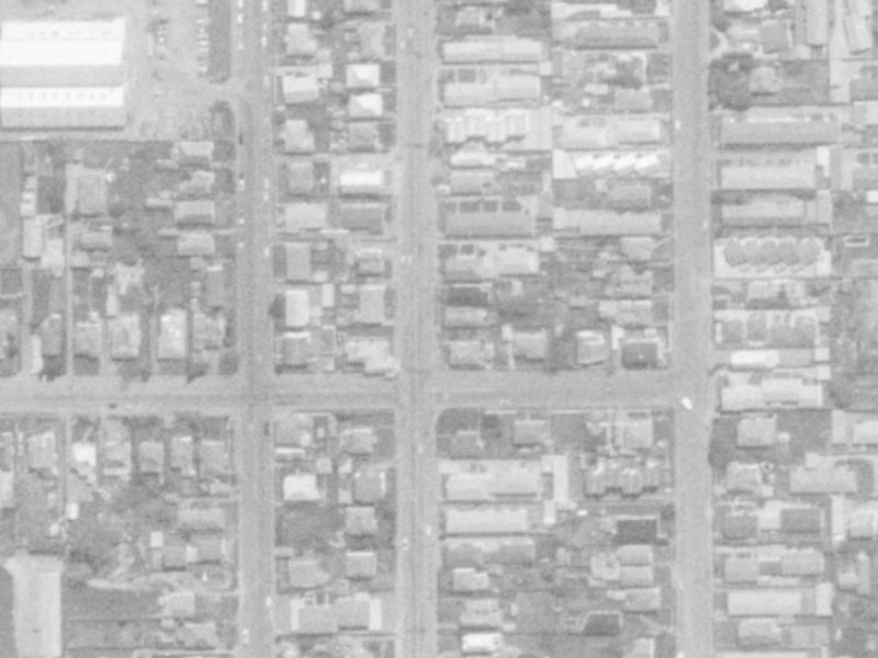 470-468 Barbadoes Street from the air, 1975-1979