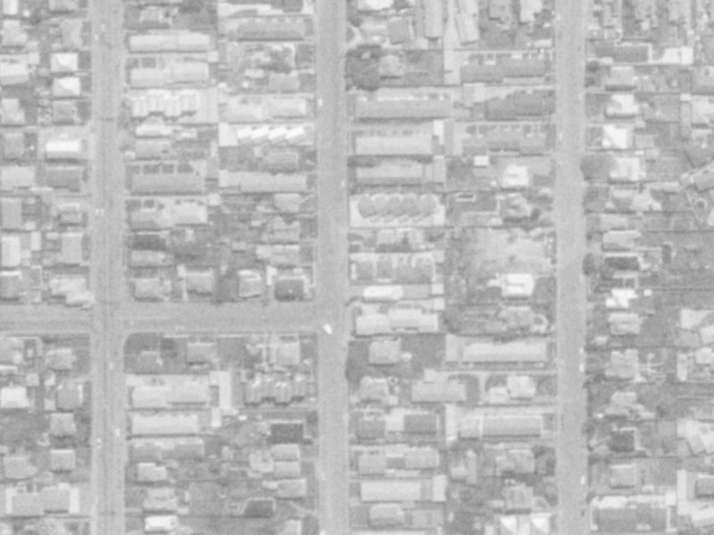 54 Geraldine Street from the air, 1975-1979