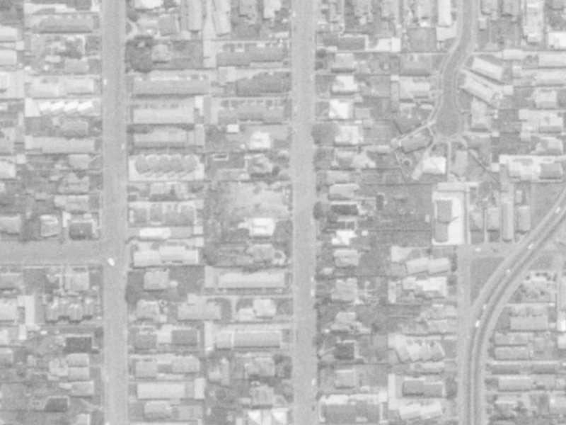 49A Champion Street from the air, 1975-1979