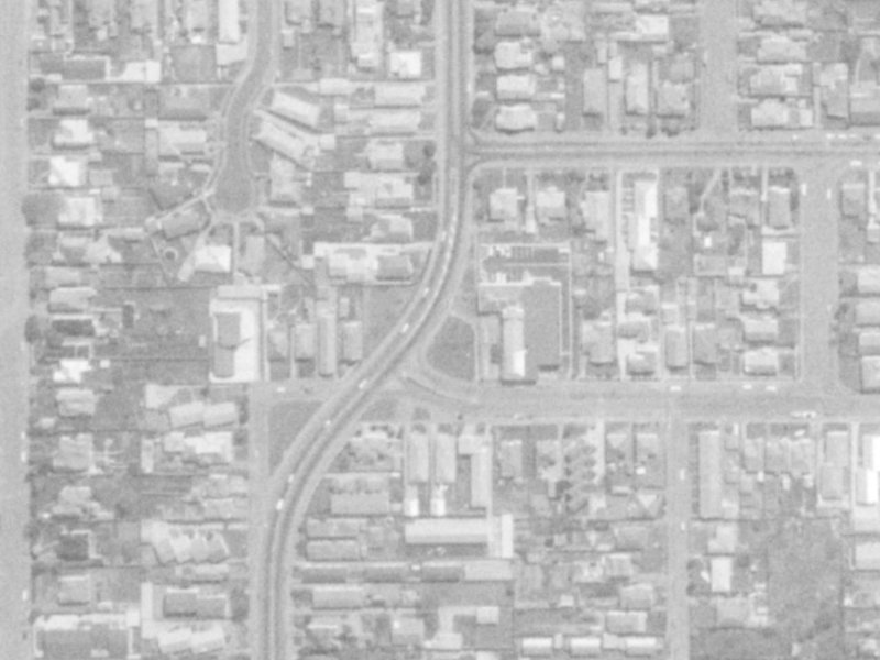 2-8 Hills Road from the air, 1975-1979