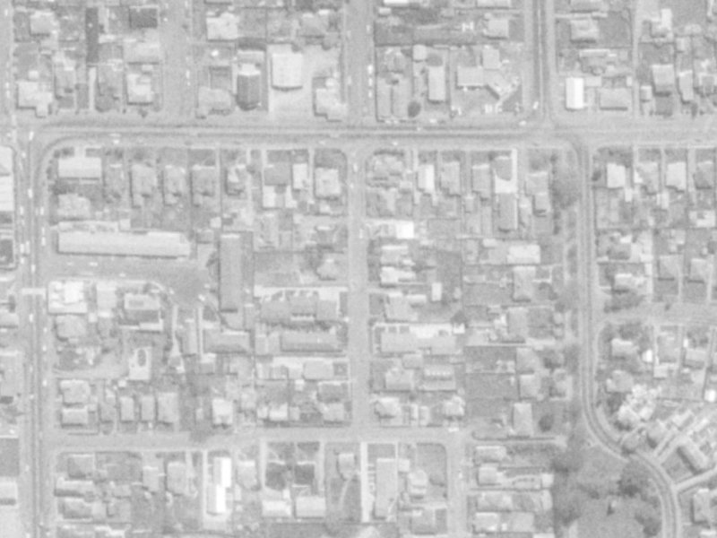 24 Tweed Street from the air, 1975-1979