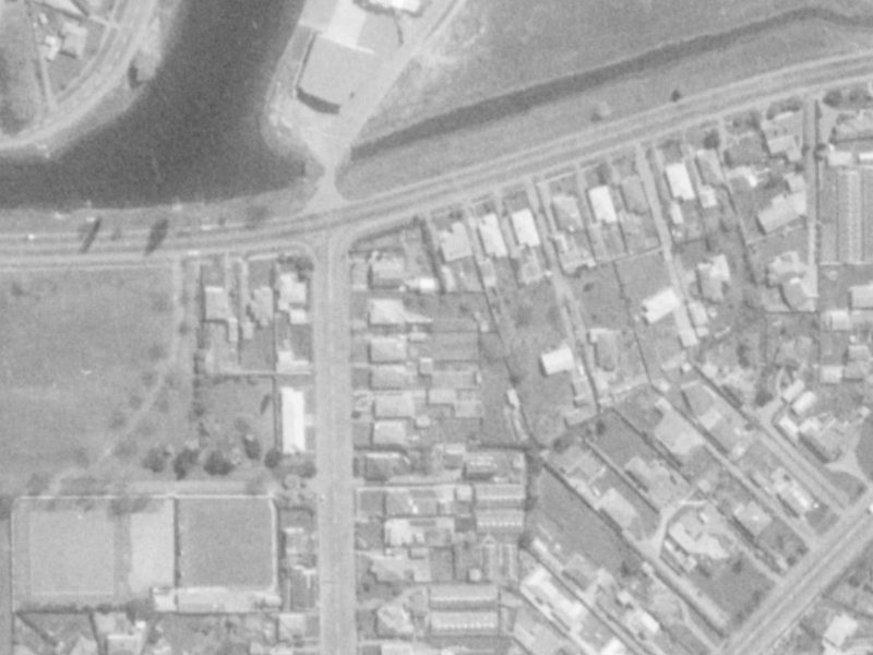 154A Kerrs Road from the air, 1975-1979