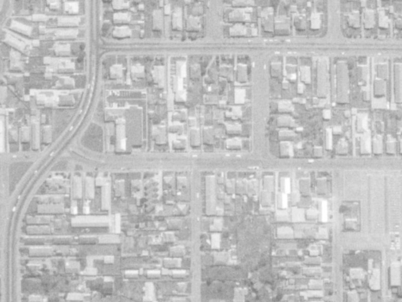 43 Avalon Street from the air, 1975-1979