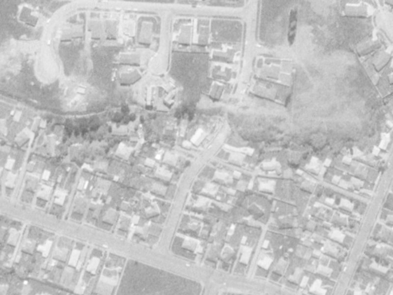 17 Colina Street from the air, 1975-1979