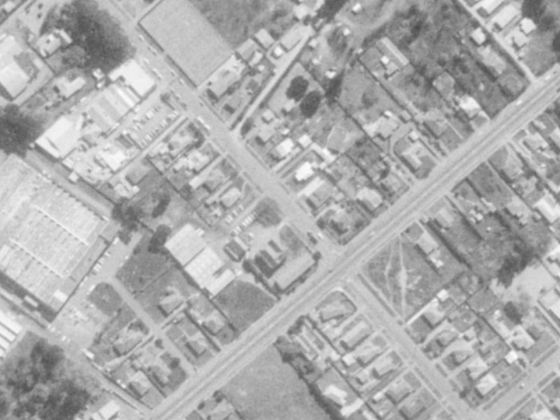 130C Shortland Street from the air, 1975-1979