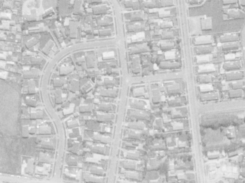 28 Lynfield Avenue from the air, 1975-1979