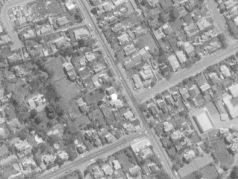 51 Rossall Street from the air, 1975-1979