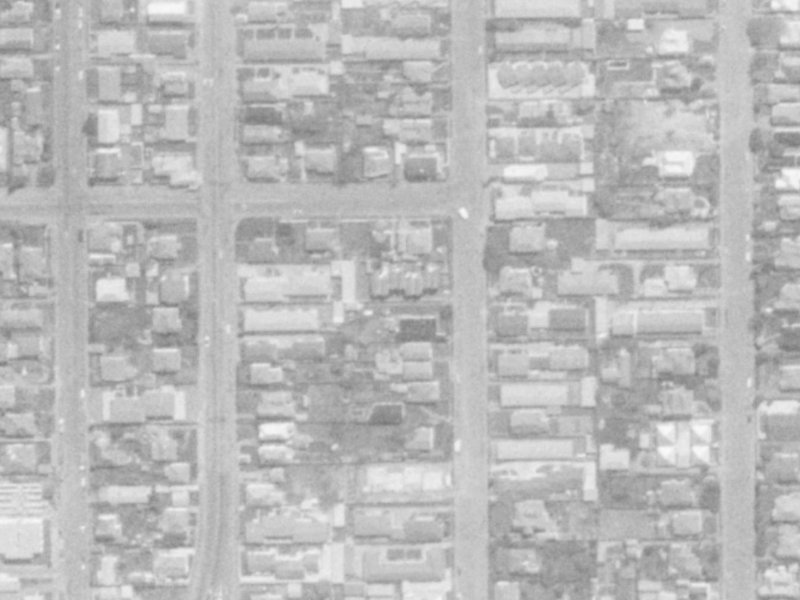 33A Geraldine Street from the air, 1975-1979