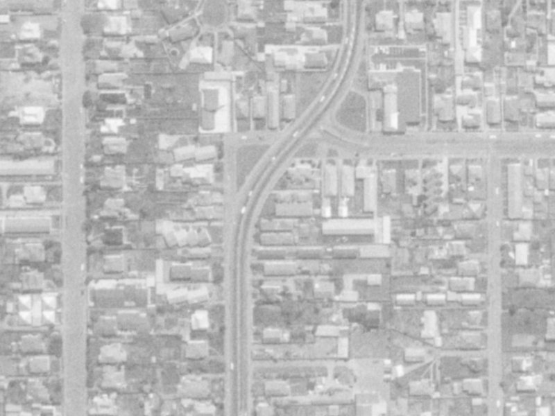 36 Whitmore Street from the air, 1975-1979
